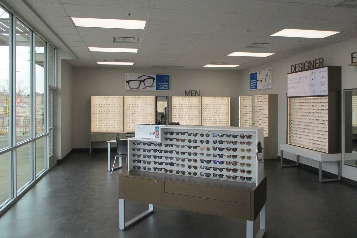Nationwide Fixture Installations Eyeglass World New Store Installation Millwork package vision