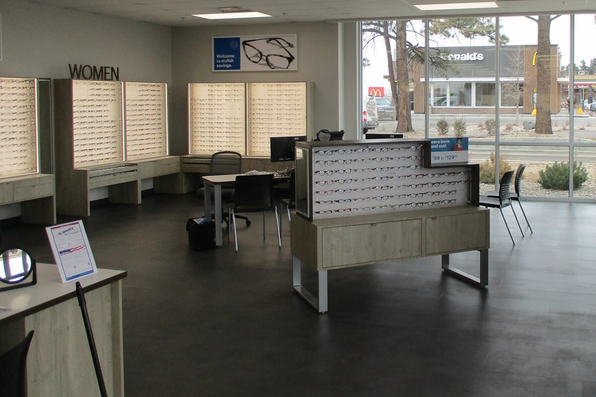 Nationwide Fixture Installations Eyeglass World New Store Installation Millwork package vision